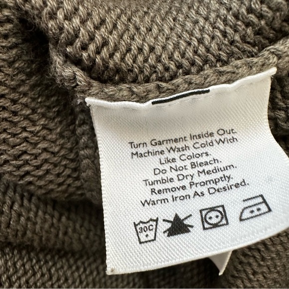 Eddie Bauer Men’s Crewneck Long Sleeve Cotton Knit Sweater Olive Green Tall XL - Picture 6 of 11